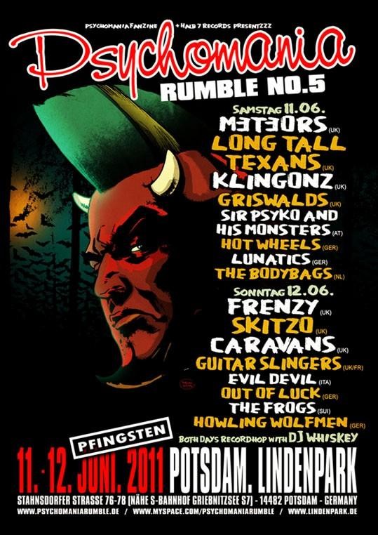PFINGSTEN IST DAS PSYCHOMANIA FESTIVAL NR.: 5 !  EIN MUSS FÜR ALLE PSYCHOBILLYS 