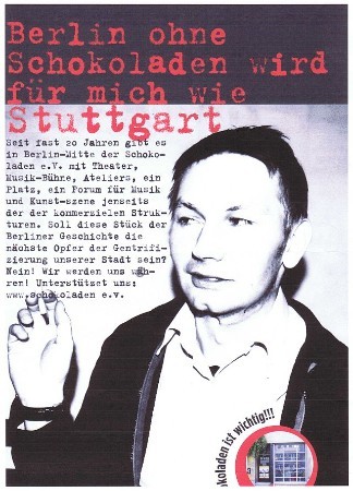 DER SCHOKOLADEN IN BERLIN BRAUCHT HILFE !