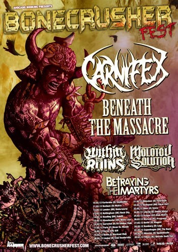 Bonecrusher Fest 2012 mit WITHIN THE RUINS und CARNIFEX
