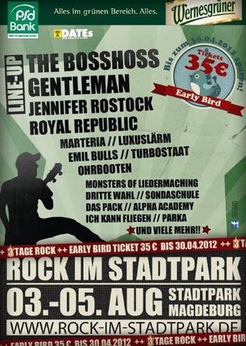 EARLY BIRD - TICKETS für Rock Im Stadtpark