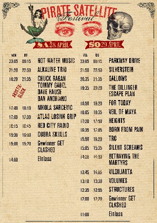 Pirate Satellite Festival im LKA Longhorn in Stuttgart