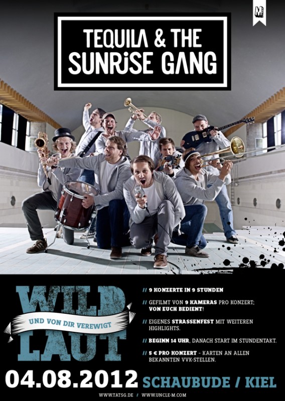 TEQUILA & THE SUNRISE GANG: 9 Shows in 9 Stunden & Video-Premiere