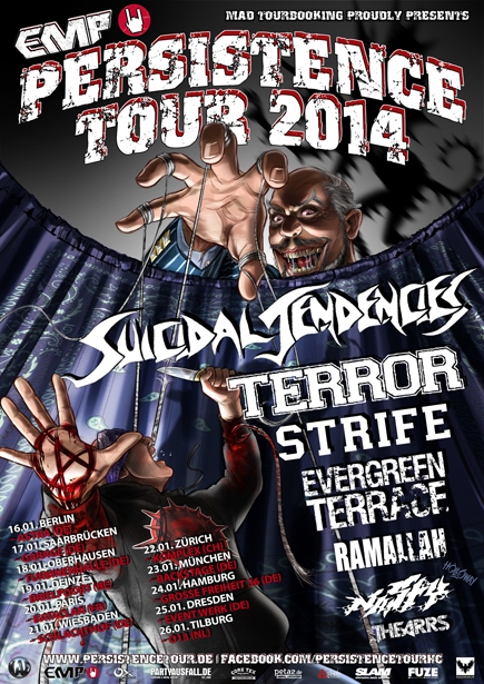 Persistence Tour 2014: Bands und Termine