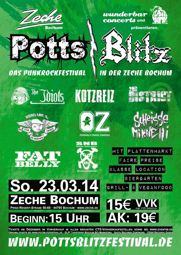 RamTatTa präsentiert: Potts Blitz Festival