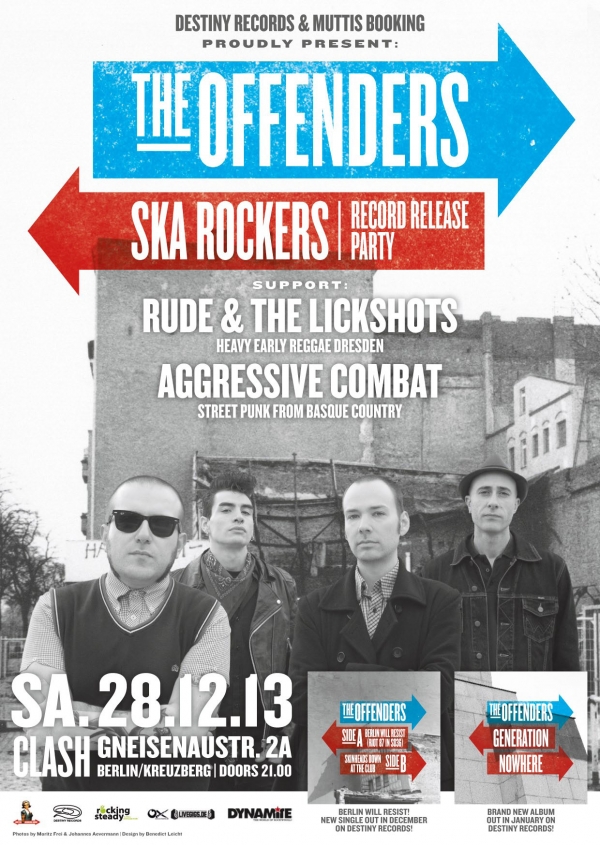 THE OFFENDERS: RECORD-RELEASE-PARTY IN BERLIN HEUTE !!