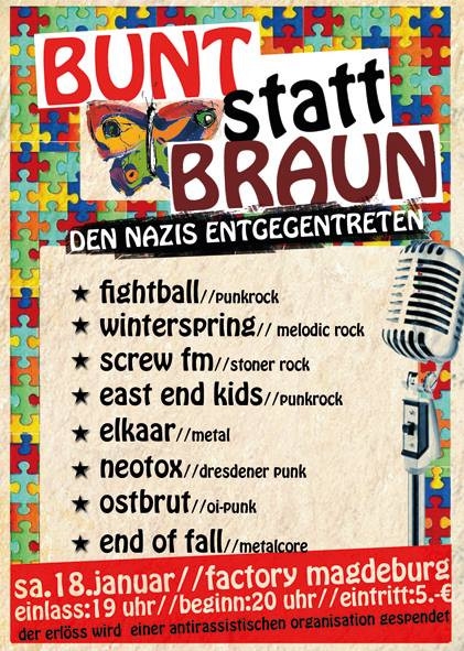 Bunt statt Braun: Den Nazis entgegentreten