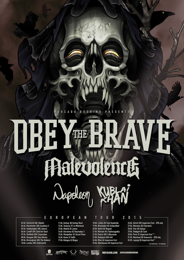 OBEY THE BRAVE - Europa-Tour 2015