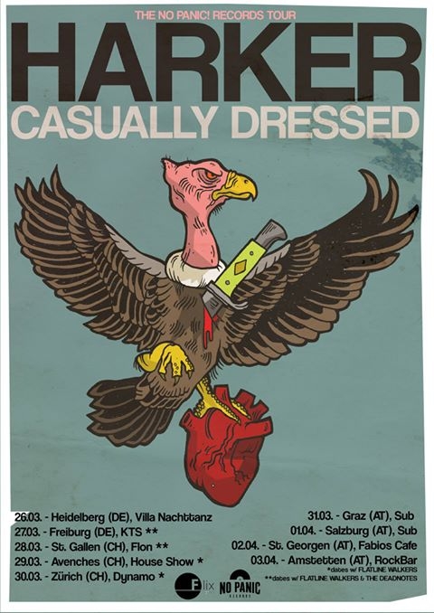 No Panic! Record Release Tour mit Harker und Casually Dressed