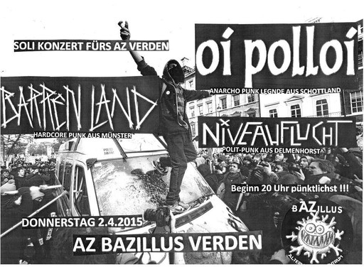 Soli-Konzert im AZ Bazillus (Verden) 2.4.15