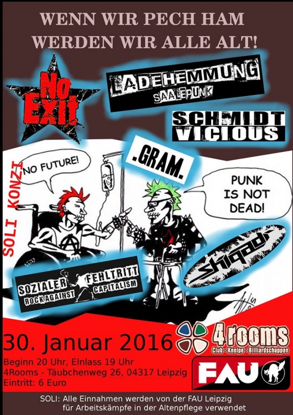 Solikonzert „Wenn wir Pech ham werden wir alle alt“ 30.01.16