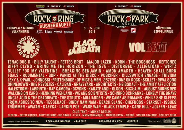 ROCK AM RING - TEILRÜCKERSTATTUNG FÜR RAR 2016