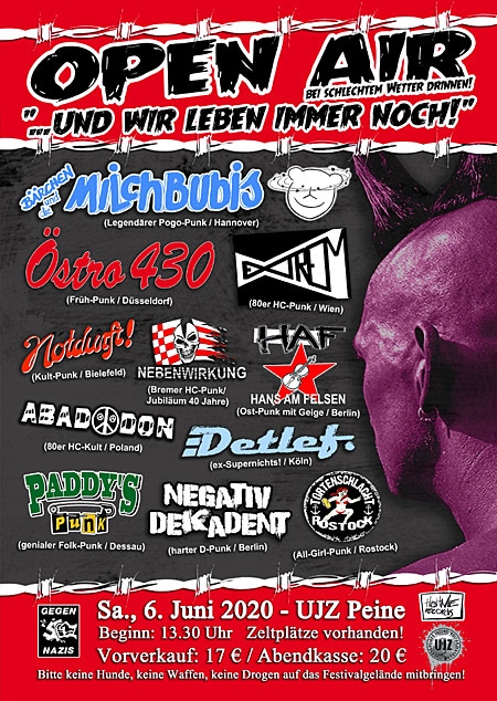 HöhNIE-Party in Peine/UJZ: 6. Juni 2020