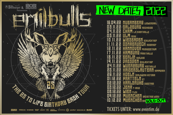 EMIL BULLS - THE 25 TO LIFE BIRTHDAY BASH TOUR 2022