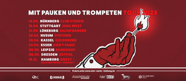 DREI METER FELDWEG: Aktuelle Tourdaten