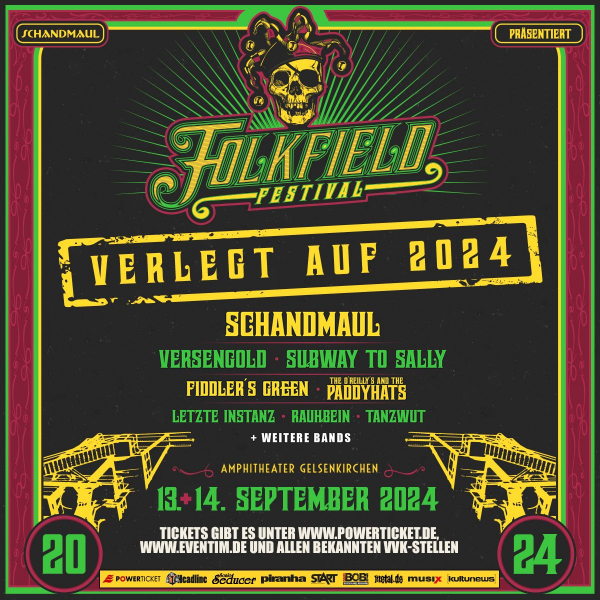 Schandmaul verschieben das FOLKFIELD Festival auf 2024