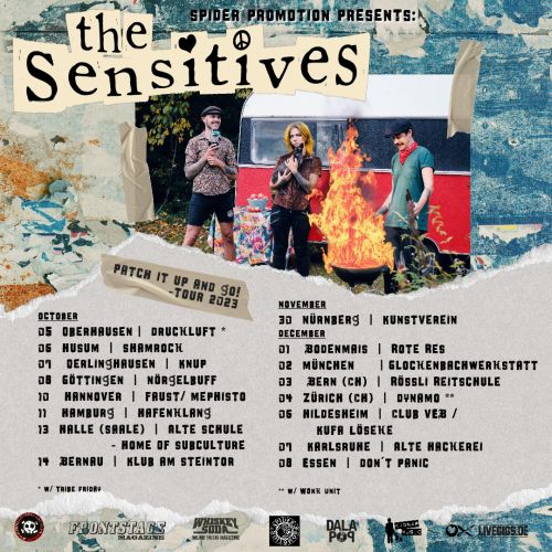The Sensitives (Punk/Rock 'n' Roll; SWE) - new tour dates