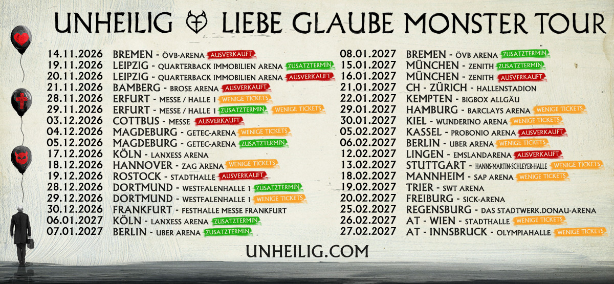 Tourflyer Unheilig
